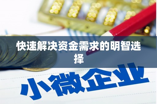 湖西快速解决资金需求的明智选择
