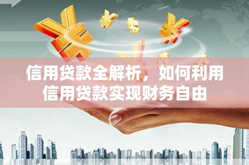 湖西信用贷款全解析，如何利用信用贷款实现财务自由