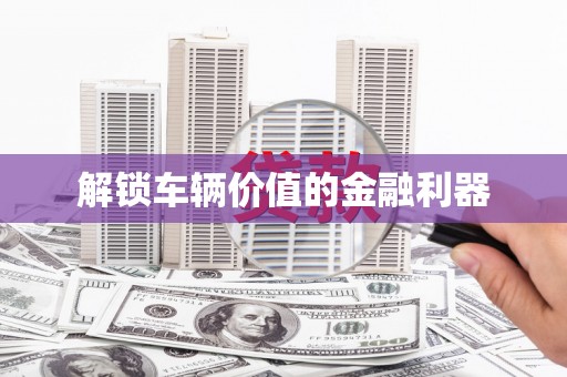 湖西解锁车辆价值的金融利器