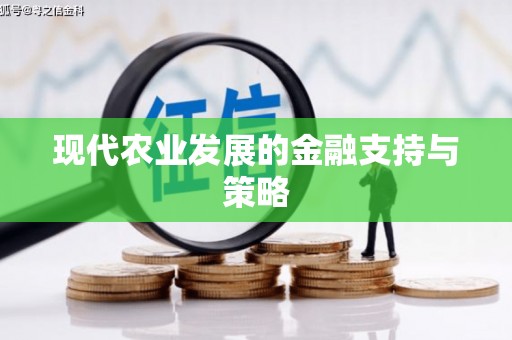 湖西现代农业发展的金融支持与策略
